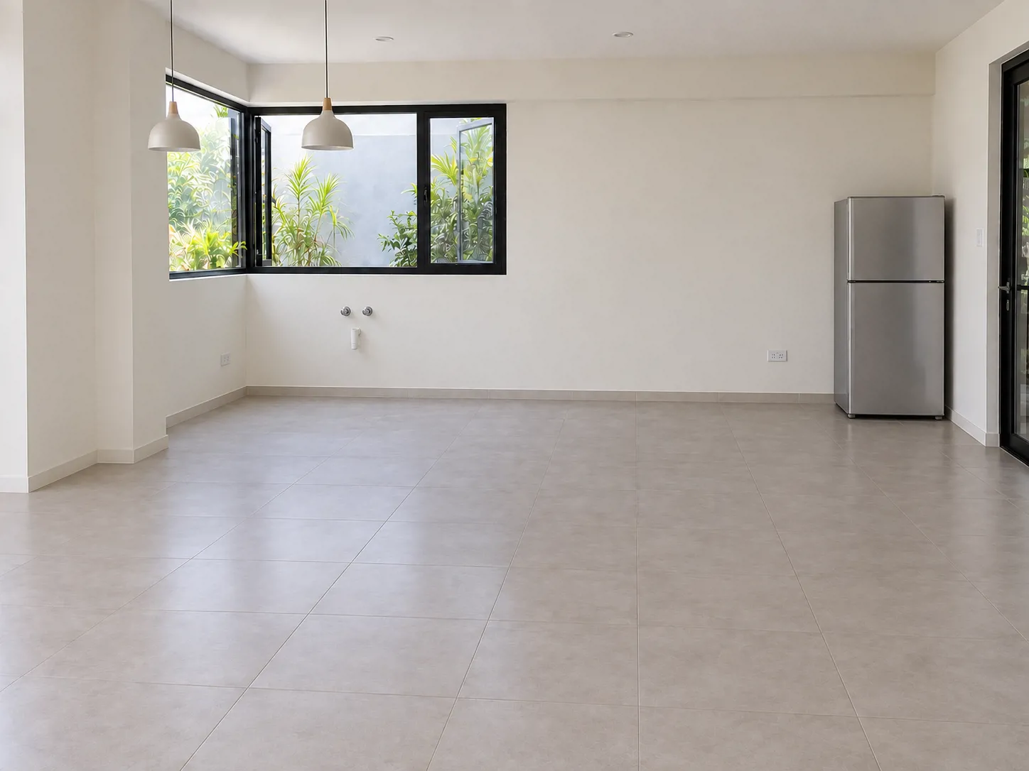 Kondisi sebelum dikerjakan — Kitchen Set Open Kitchen dengan Peninsula di Bekasi
