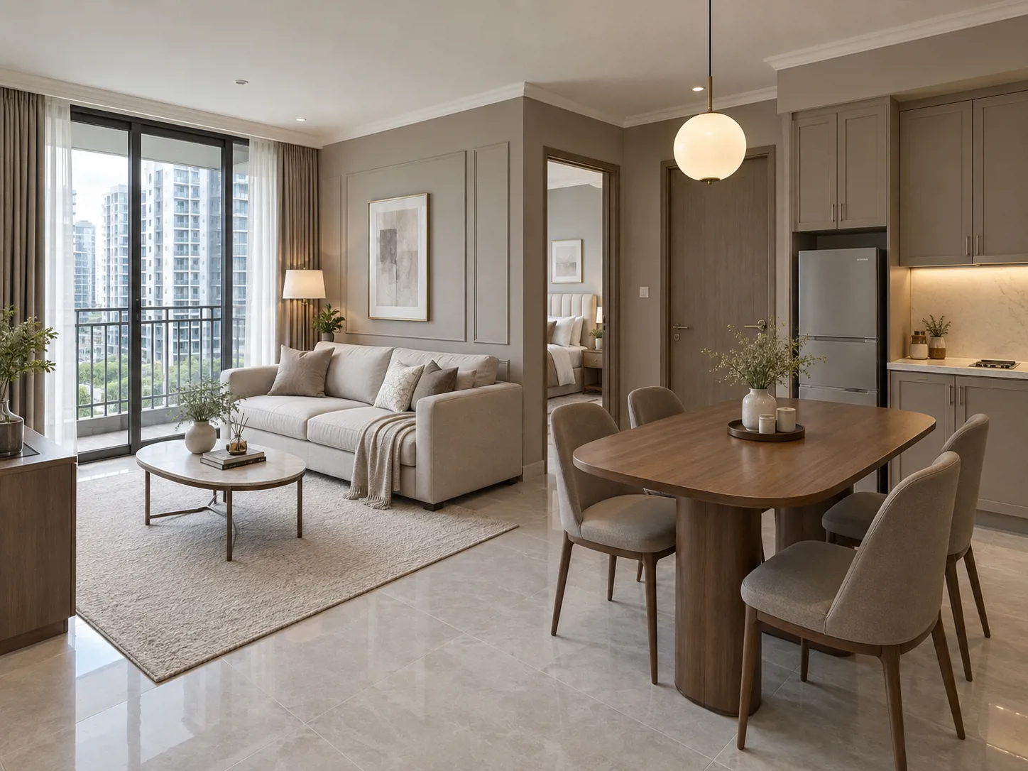 Interior Apartemen Klasik di Jakarta Selatan